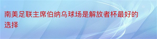 南美足联主席伯纳乌球场是解放者杯最好的选择